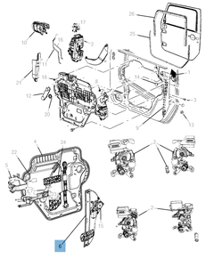Lève-vitre avant pour Jeep Wrangler