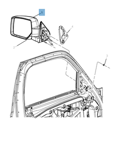 Rétroviseur pour Jeep Cherokee