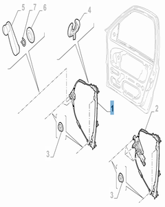 Lève-vitre gauche pour Fiat Professional Strada