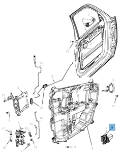 Lève-vitre avec 6 broches pour Jeep Cherokee