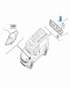 Feu arrière, troisième feu stop pour Fiat et Fiat Professional