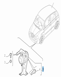 Antibrouillard droit pour Lancia Musa