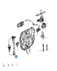 Lève-vitre avant pour Jeep Wrangler