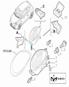 Phare avant droit pour Alfa Romeo Mito