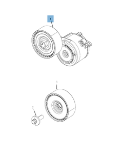 Tendeur de courroie réglable pour Jeep Wrangler