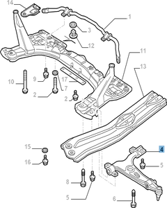 Bras oscillant gauche pour Alfa Romeo