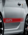 STICKERS LATERAUX ABARTH COLORIS ROUGE
