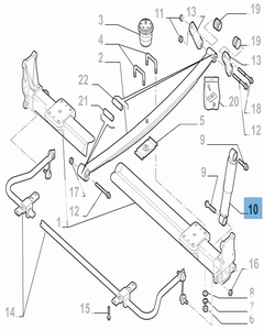 Amortisseur arrière LIGHT 2 pc pour Fiat et Fiat Professional