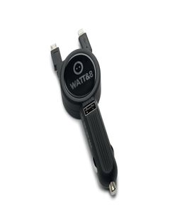 Chargeur allume-cigare Micro USB + USB-C + Prise USB