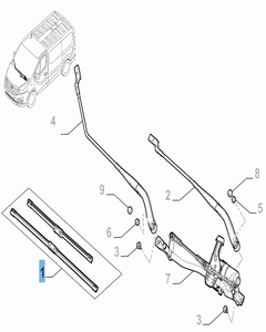 Kit de 2 balais d'essuie-glace avant pour Talento