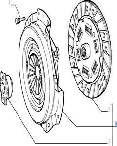 Kit embrayage (disque, plateau de pression et butée de débrayage) pour Fiat et Fiat Professional