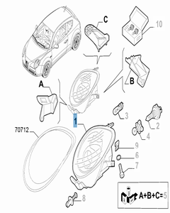Phare avant droit pour Alfa Romeo Mito