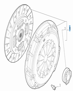 Kit embrayage (disque, plateau de pression et butée de débrayage)