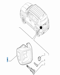 Feu arrière gauche fixe pour Jeep Renegade