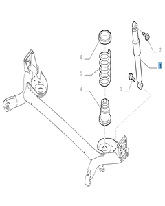 Amortisseur arrière 2 pc pour Abarth 500