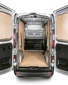 Plateau en bois pour deux portes coulissantes