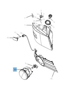 Antibrouillard pour Jeep Compass/Patriot