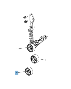 Tendeur de courroie fixe pour Jeep Compass/Patriot