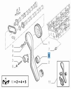 Tendeur de courroie fixe pour Fiat Professional Scudo