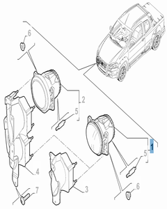 Antibrouillard pour Fiat et Fiat Professional