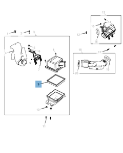 Filtre à air moteur pour Fiat Freemont