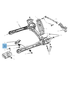 Amortisseur arrière 2 pc pour Lancia Voyager