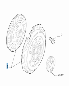 Kit embrayage (disque et plateau de pression)