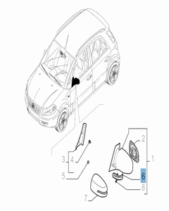 Clignotant latéral pour Fiat Sedici