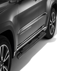 Marchepieds noirs pour plates-formes latérales situées sous la porte pour Jeep Grand Cherokee