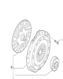 Kit embrayage (disque, plateau de pression et butée de débrayage) pour Fiat Professional Ducato