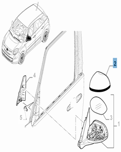 Coque rétroviseur gauche