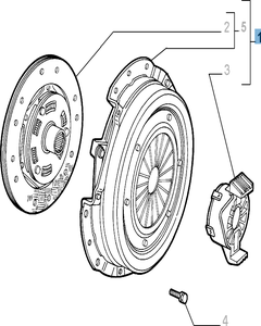 Kit embrayage (disque, plateau de pression et butée de débrayage) pour Alfa Romeo