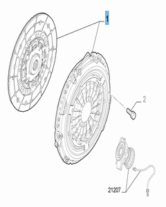 Kit embrayage (disque et plateau de pression)