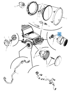 Indicateur de position et clignotant pour Jeep Wrangler