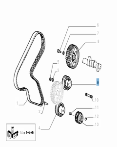 Tendeur de courroie fixe pour Fiat et Fiat Professional