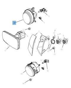 Phare avant pour Jeep Compass/Patriot