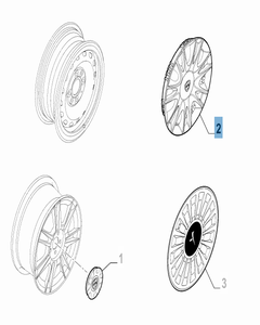 Enjoliveur de roue pour Lancia Y