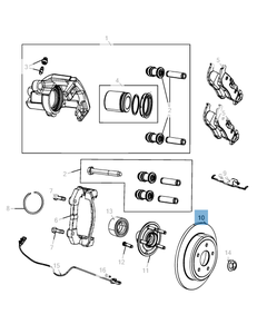 Disque de frein arrière pour Jeep Grand Cherokee