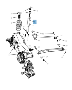 Amortisseur pour Jeep Wrangler