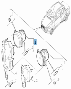 Antibrouillard pour Fiat Professional Strada