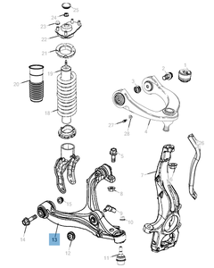 Bras oscillant de suspension inférieure pour Jeep Grand Cherokee