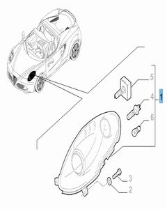 Phare avant gauche pour Alfa Romeo 4C