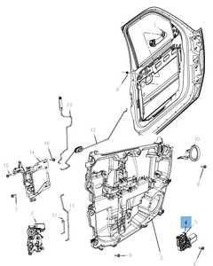 Lève-vitre avec 2 broches pour Jeep Cherokee