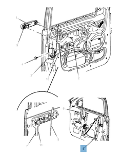 Lève-vitre avant pour Jeep Grand Cherokee