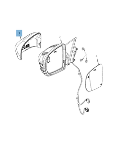 Coque rétroviseur gche