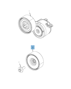 Tendeur de courroie fixe pour Jeep Wrangler