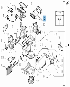 Filtre à air de l'habitacle